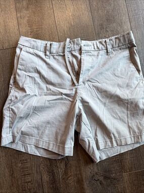 Men's Hollister Button Front Stone Gray Shorts Large
